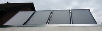 Solarkolektoren auf Flachdach
